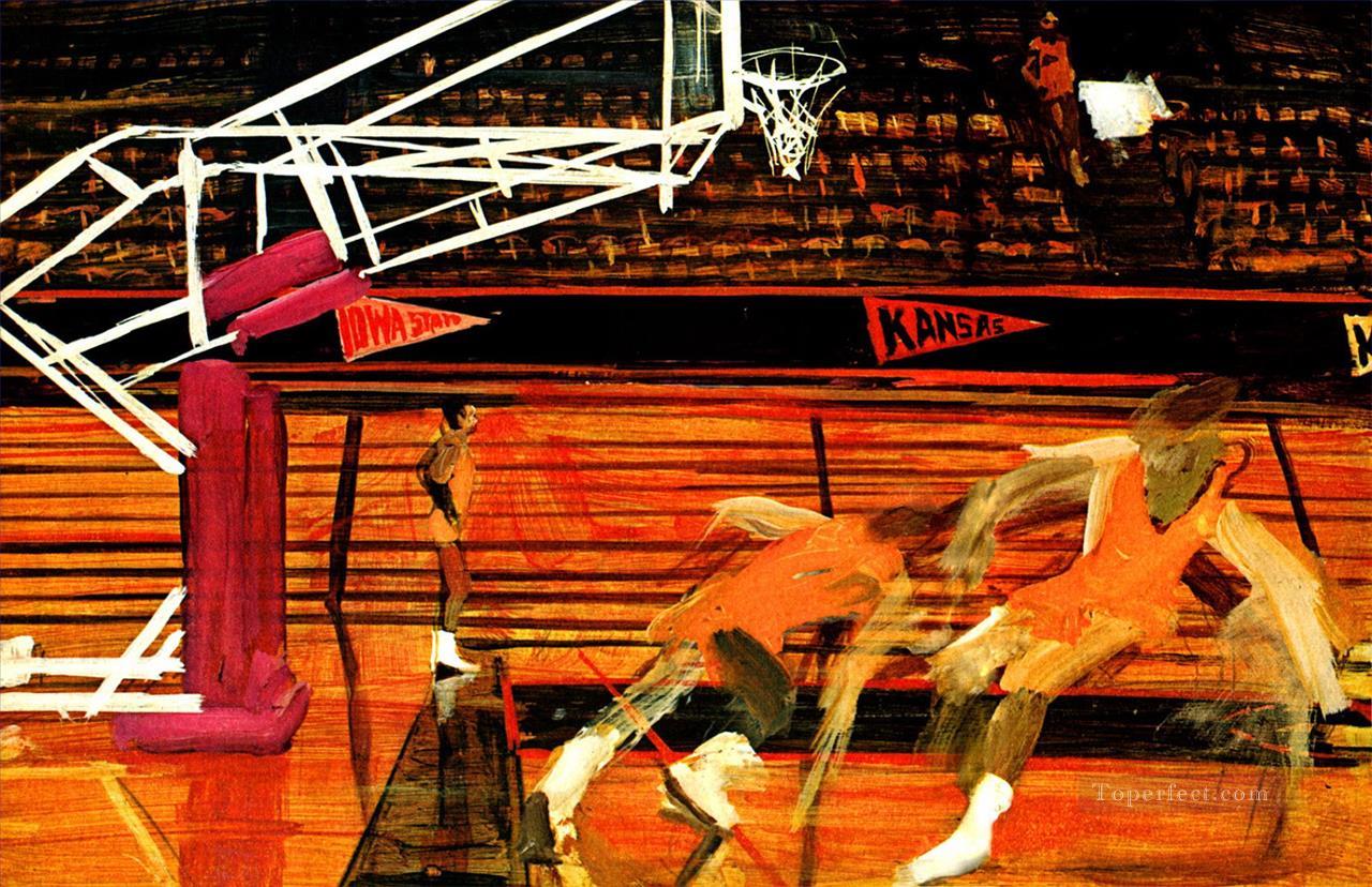 バスケットボール 21 印象派油絵